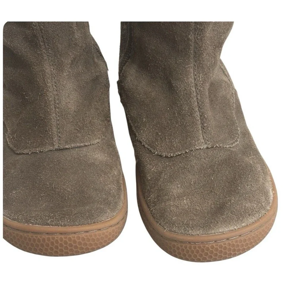 Livie and Luca Tiempo Saddle Brown Leather Mid-Calf Girls Boots Size 1Y